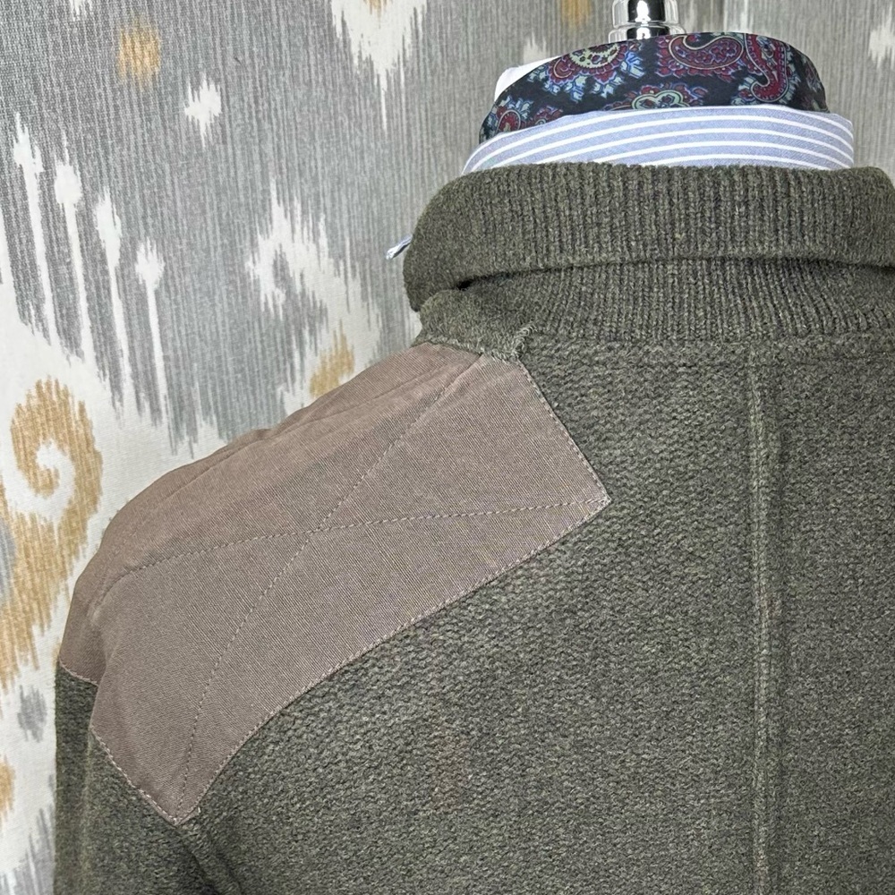 Ralph Lauren RLX Olive Green Lamb-Wool Knit Utility Field Jacket - Picture 8 of 16